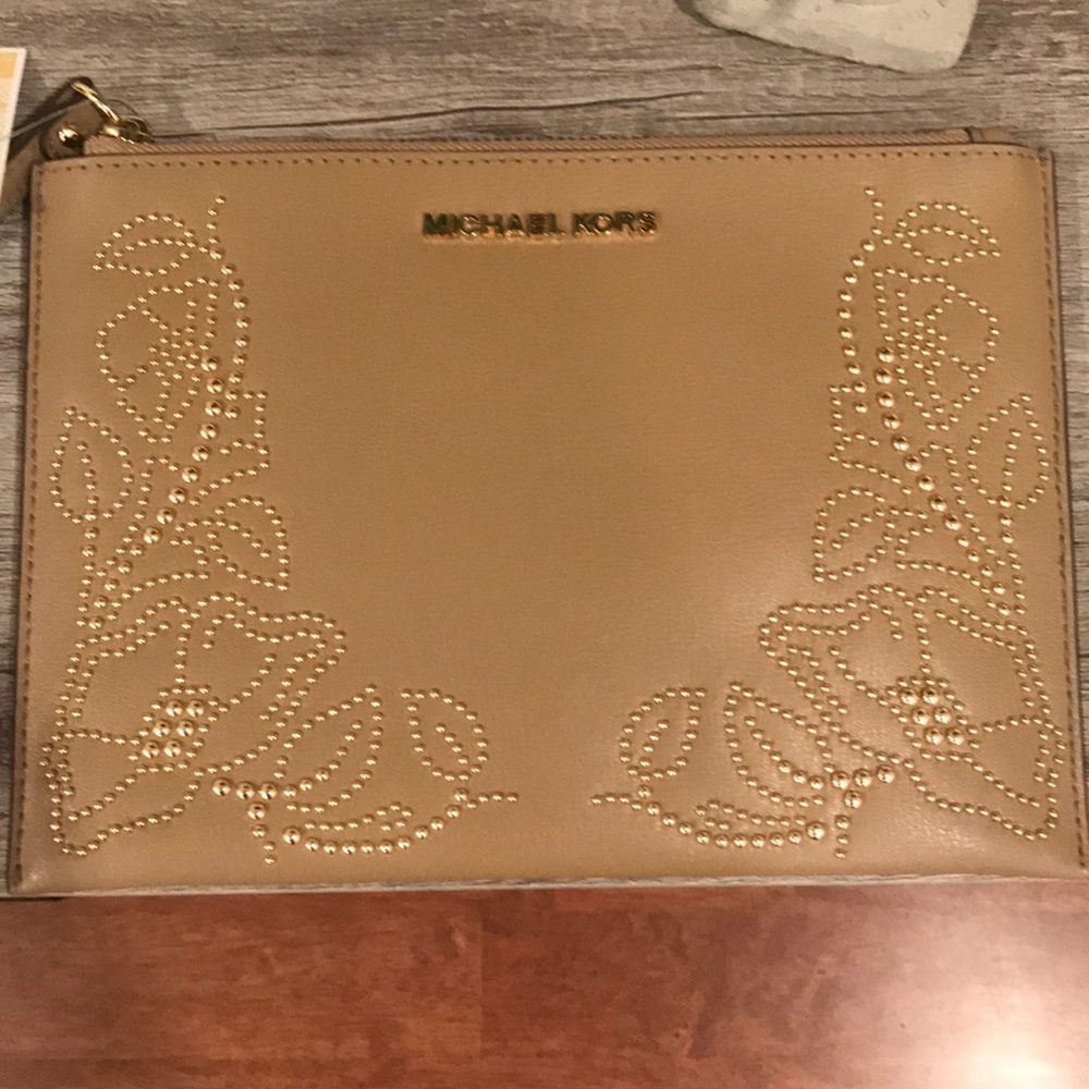 Michael Kors Embellished Leather Clutch - Picture 5 of 5